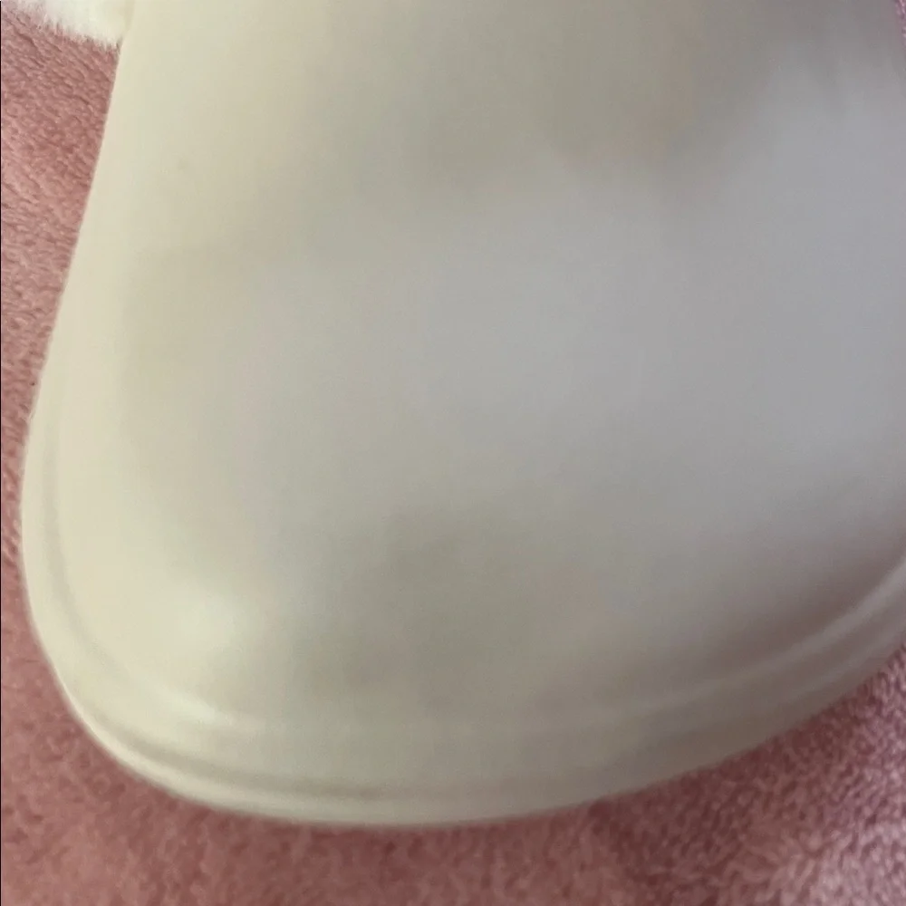 Zara Kids Cream Slippers with Faux Fur